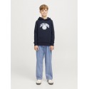 JACK & JONES Junior Varsity Branding Hoodie - Sky Captain