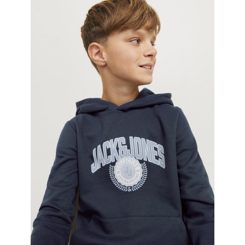 JACK & JONES Junior Varsity Branding Hoodie - Sky Captain