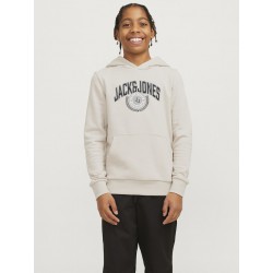 JACK & JONES Junior Varsity Branding Hoodie - Moonbeam