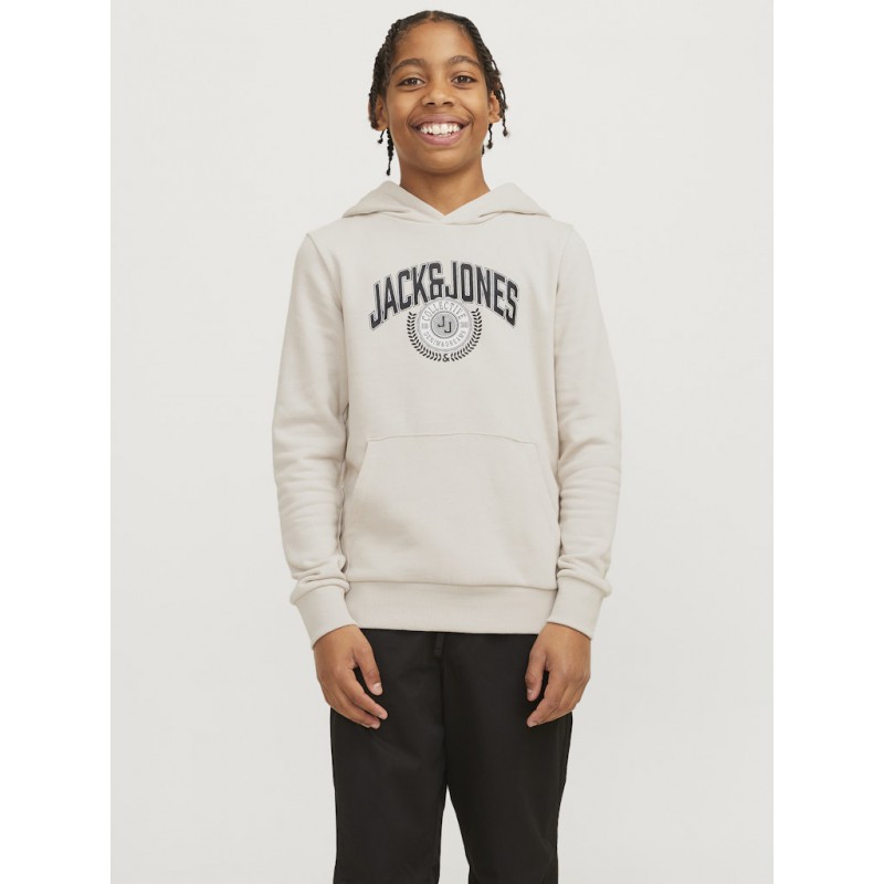 JACK & JONES Junior Varsity Branding Hoodie - Moonbeam