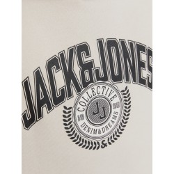 JACK & JONES Junior Varsity Branding Hoodie - Moonbeam