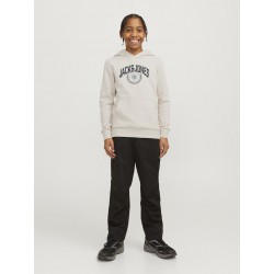 JACK & JONES Junior Varsity Branding Hoodie - Moonbeam