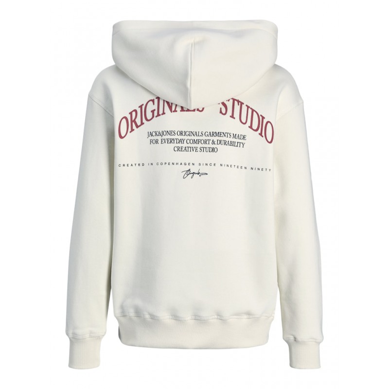 JACK & JONES Junior Frederiksberg Hoodie - Antique White