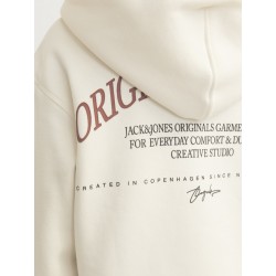 JACK & JONES Junior Frederiksberg Hoodie - Antique White