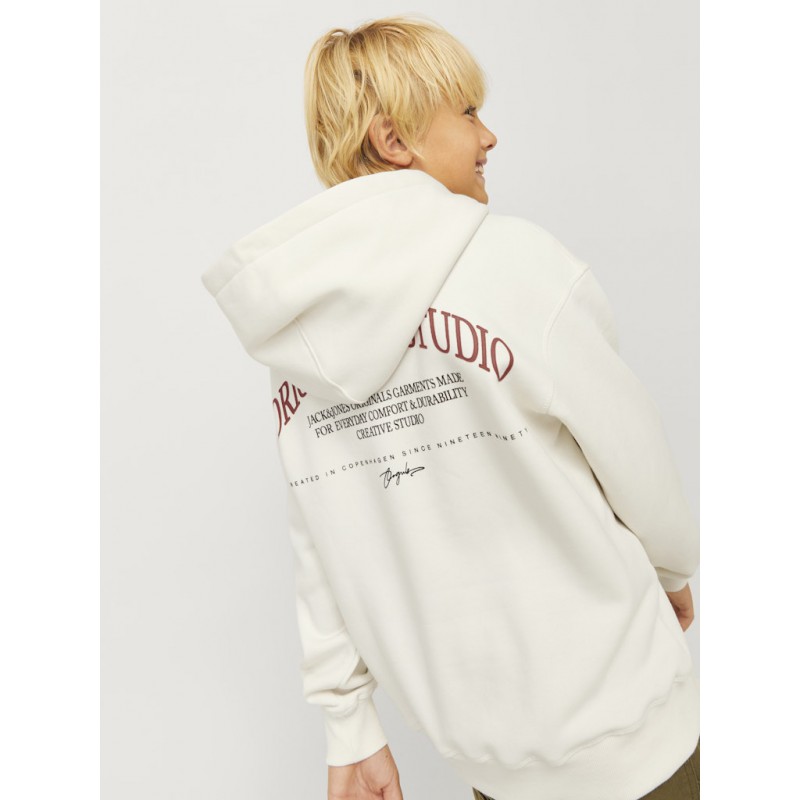 JACK & JONES Junior Frederiksberg Hoodie - Antique White