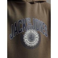 JACK & JONES Junior Varsity Branding Hoodie - Canteen