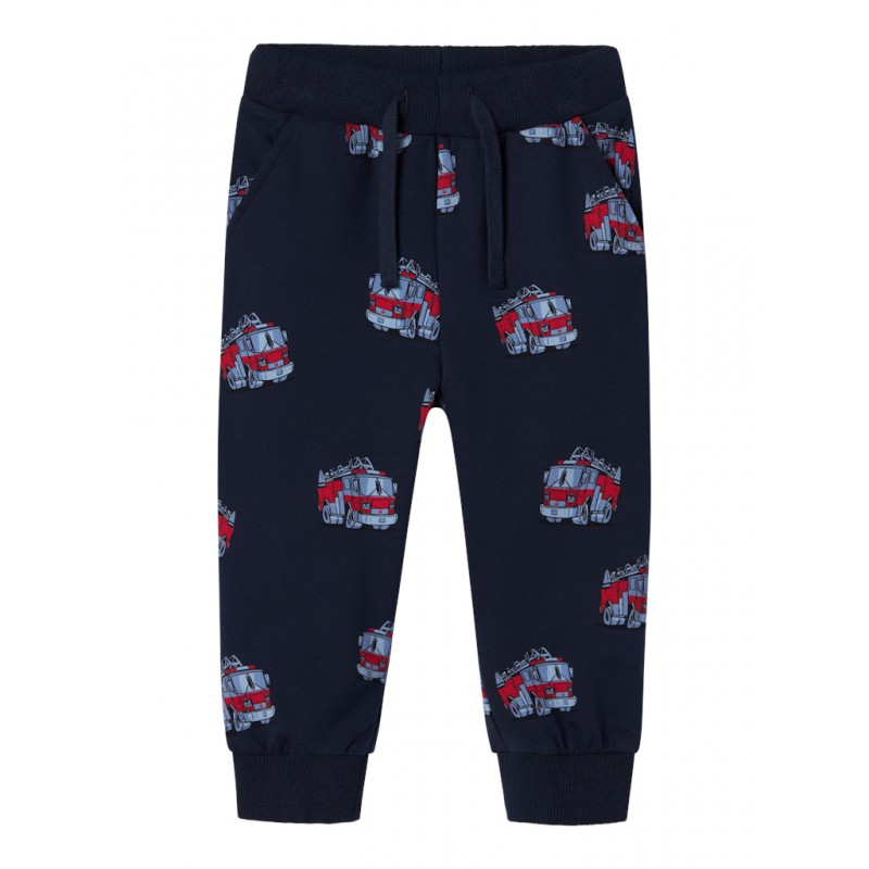NAME IT Mini Obil Brandbil Sweatpants - Dark Sapphire