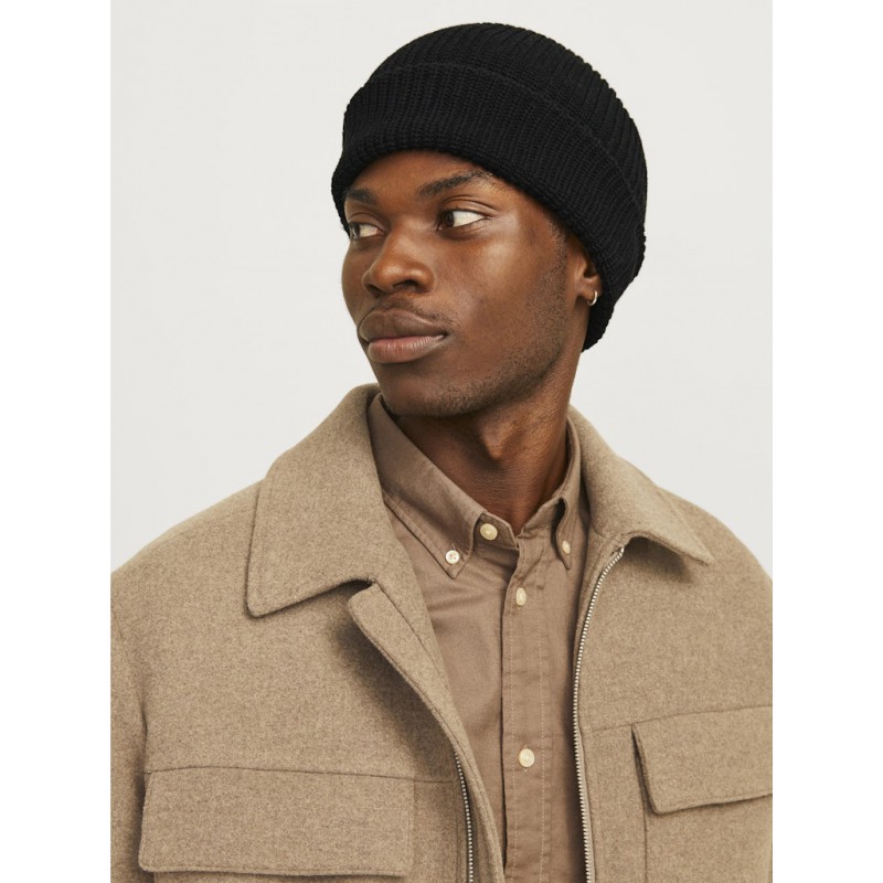 JACK & JONES Tech Kort Beanie / Hue - Sort