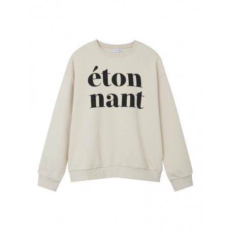 NAME IT Kids Oriana Relaxed Sweatshirt -  Birch