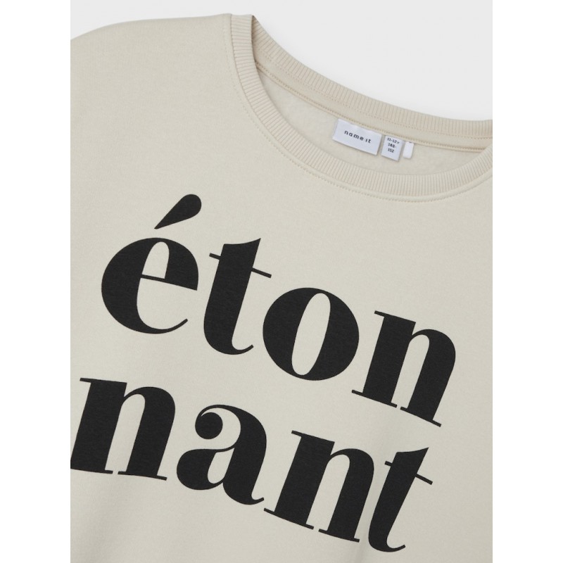 NAME IT Kids Oriana Relaxed Sweatshirt -  Birch