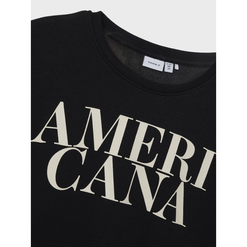 NAME IT Kids Oriana Relaxed Sweatshirt - Sort