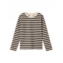NAME IT Kids Karsen L/S Bomulds Bluse - Summer Sand
