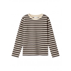 NAME IT Kids Karsen L/S Bomulds Bluse - Summer Sand