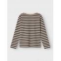 NAME IT Kids Karsen L/S Bomulds Bluse - Summer Sand
