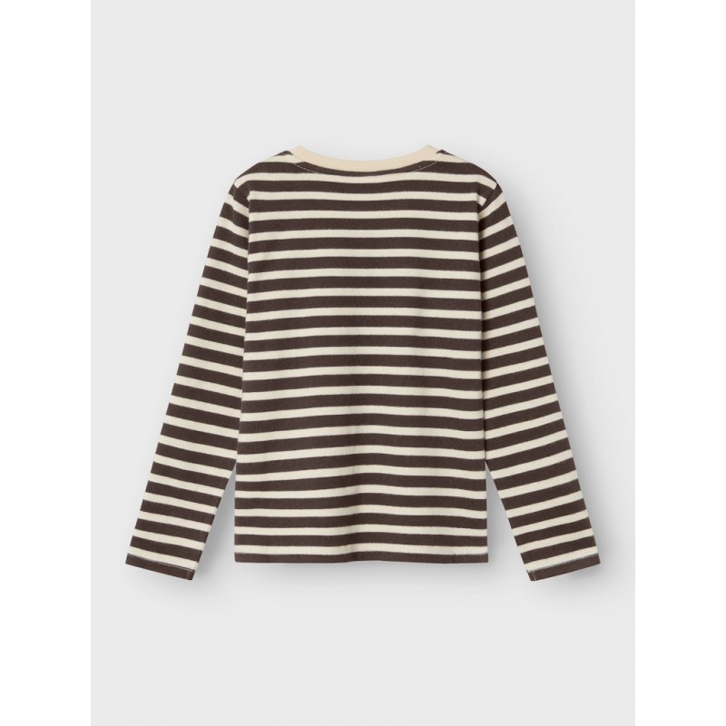 NAME IT Kids Karsen L/S Bomulds Bluse - Summer Sand