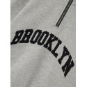 NAME IT Kids Styn Haf Zip Sweatshirt - Grey Melange