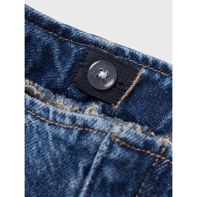 LMTD Nolin LW Denim Wide Leg Bukser - Medium Blue Denim