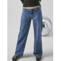 LMTD Nolin LW Denim Wide Leg Bukser - Medium Blue Denim
