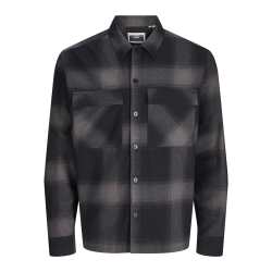 JACK & JONES JUNIOR Jcocharlie Check Overshirt Langærmet Bf Junior - Pavement