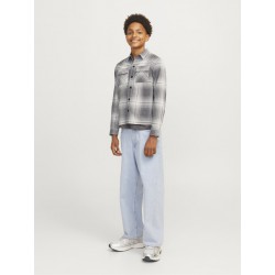 JACK & JONES Junior Charlie Ternet Overskjorte - Asphalt