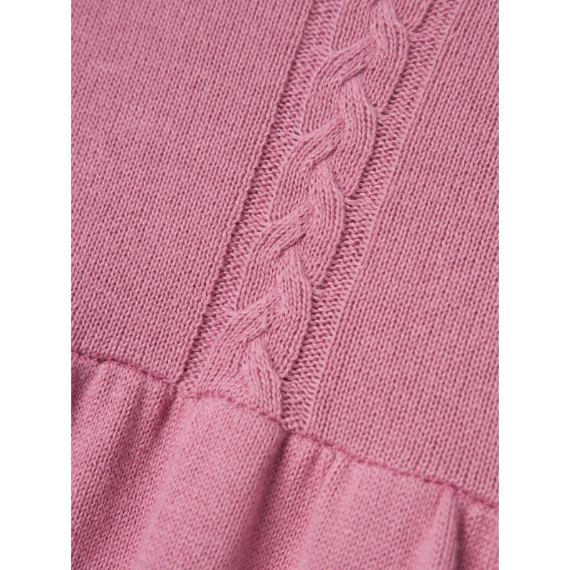 NAME IT Baby Solille L/S Strik Kjole - Mauve Orchid
