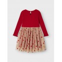 NAME IT Mini Raven L/s Kjole - Jester Red
