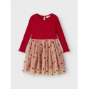 NAME IT Mini Raven L/s Kjole - Jester Red