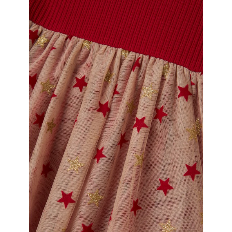 NAME IT Mini Raven L/s Kjole - Jester Red