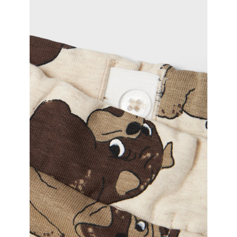 NAME IT Mini Rasmus Regular Sweatpants - Peyote Melange