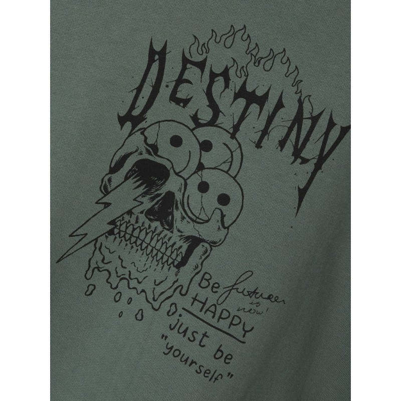 NAME IT Kids Troels Relaxed Hoodie - Dark Forest