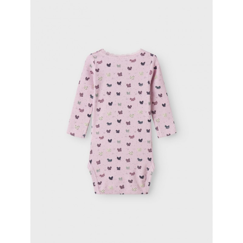NAME IT Baby Sløjfe L/S Bodystocking - Corsage