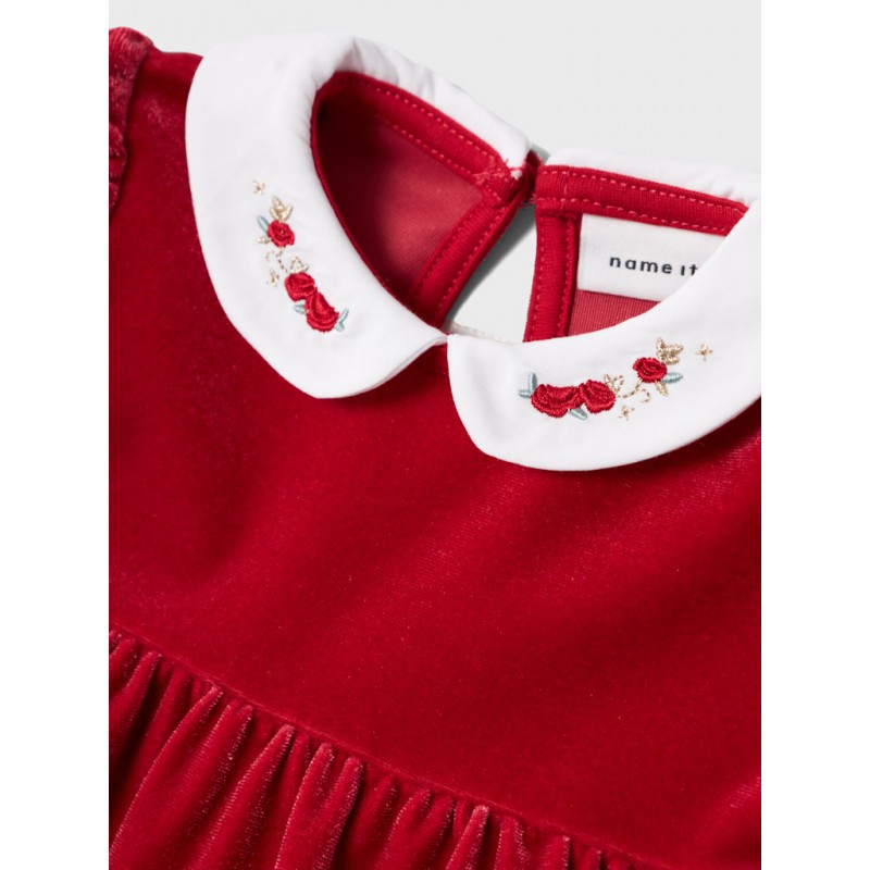 NAME IT Baby Rinna L/S Kjole - Jester Red