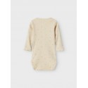 NAME IT Baby Royanna L/S Bodystocking - Summer Sand