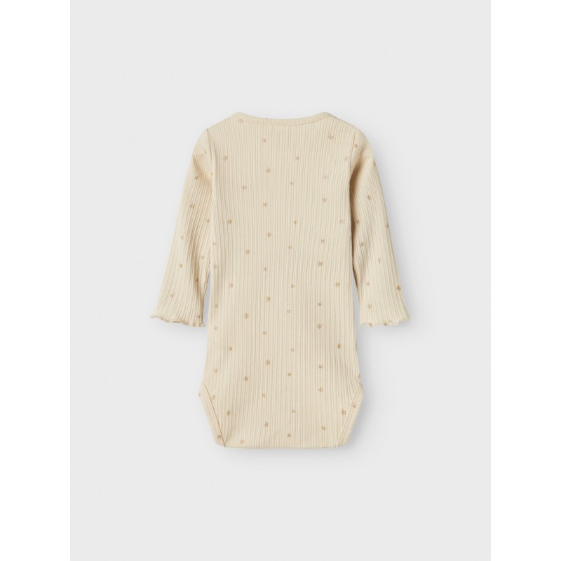 NAME IT Baby Royanna L/S Bodystocking - Summer Sand