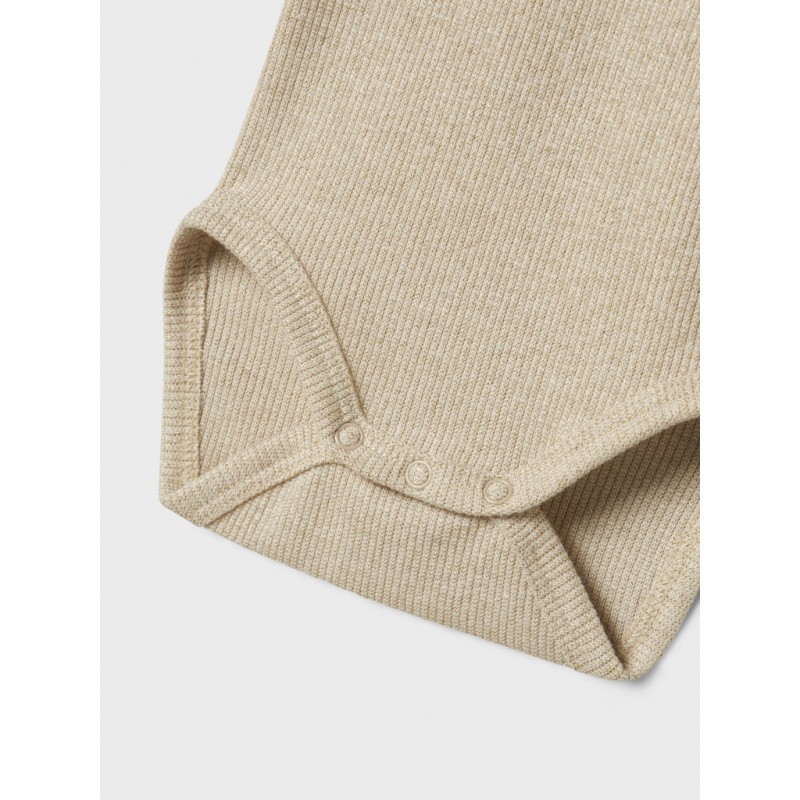 NAME IT Baby Siclo L/S Bodystocking - Gilded Beige