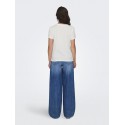 JDY Michigan Life S/S Print Top - Cloud Dancer / WOODBINE