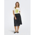 JDY Michigan Life S/S Print Top - Cloud Dancer / WOODBINE