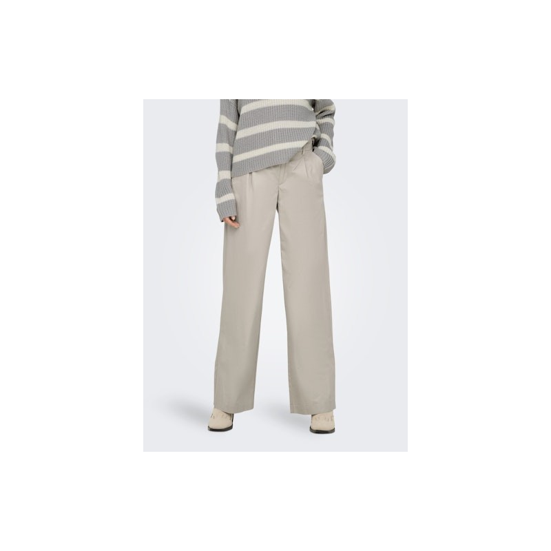 ONLY Carrie MW Brede Pleat Chino Bukser - Chateau Gray