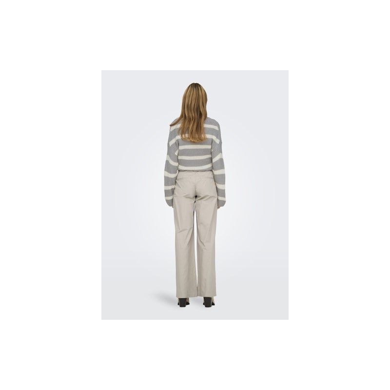 ONLY Carrie MW Brede Pleat Chino Bukser - Chateau Gray