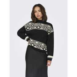 ONLY Victoria Langærmet Pullover Knit - Sort