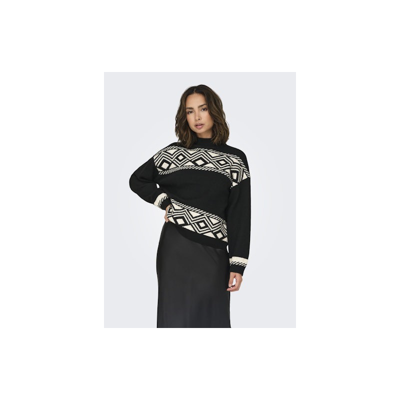 ONLY Victoria Langærmet Pullover Knit - Sort