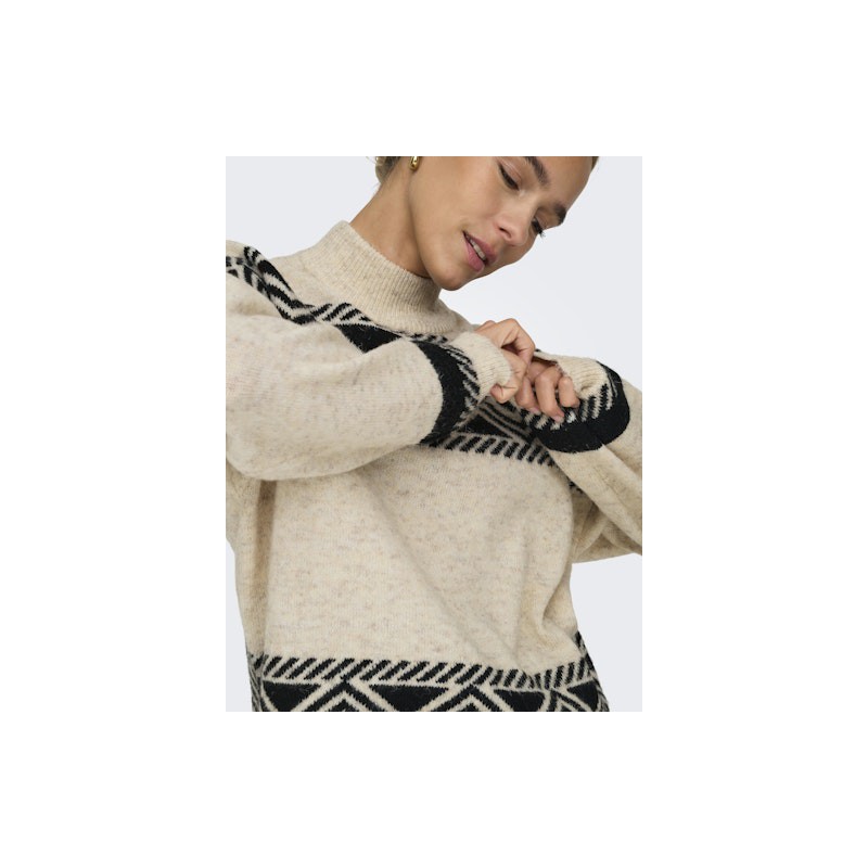 ONLY Victoria Langærmet Pullover Knit - Pumice Stone