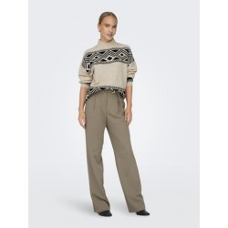 ONLY Victoria Langærmet Pullover Knit - Pumice Stone