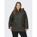 ONLY CARMAKOMA Mountain Hood Washed Jakke Otw - Peat/Chocolate