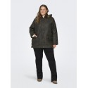ONLY CARMAKOMA Mountain Hood Washed Jakke Otw - Peat/Chocolate