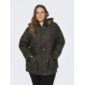 ONLY CARMAKOMA Mountain Hood Washed Jakke Otw - Peat/Chocolate