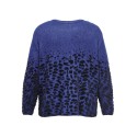 ONLY CARMAKOMA Anni Langærmet O-Neck Jq Knt - Sodalite Blue