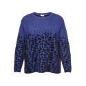 ONLY CARMAKOMA Anni Langærmet O-Neck Jq Knt - Sodalite Blue