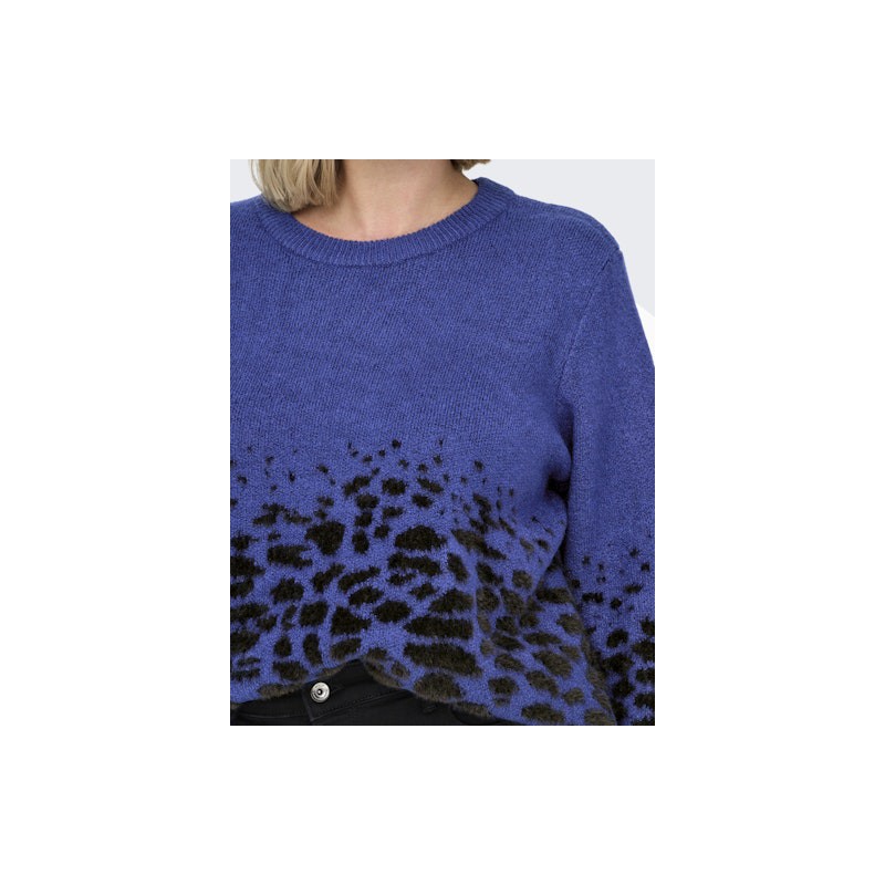 ONLY CARMAKOMA Anni Langærmet Strik - Sodalite Blue