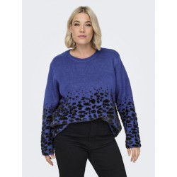 ONLY CARMAKOMA Anni Langærmet Strik - Sodalite Blue